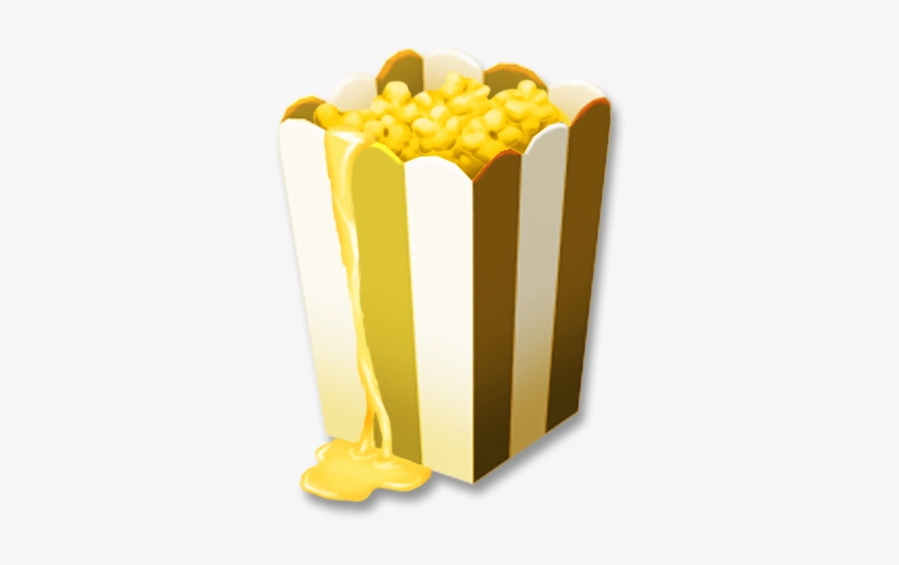Buttered Popcorn - Popcorn, transparent png download