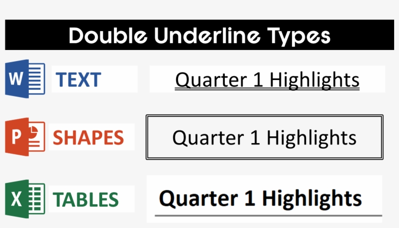 Double Underline Video Tutorial - Microsoft Excel, transparent png download