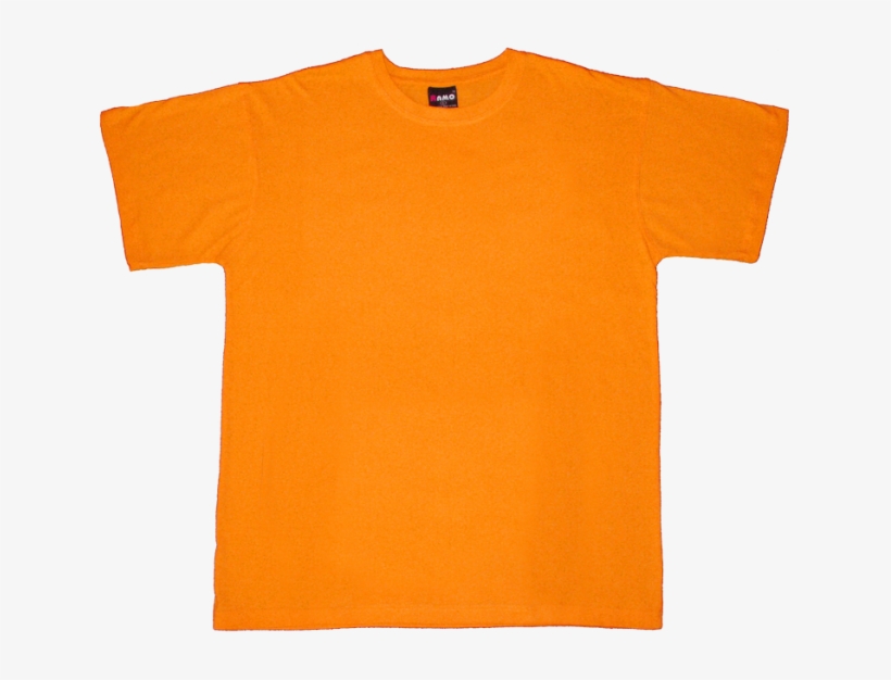 Mens Tshirt Orange - Active Shirt, transparent png download