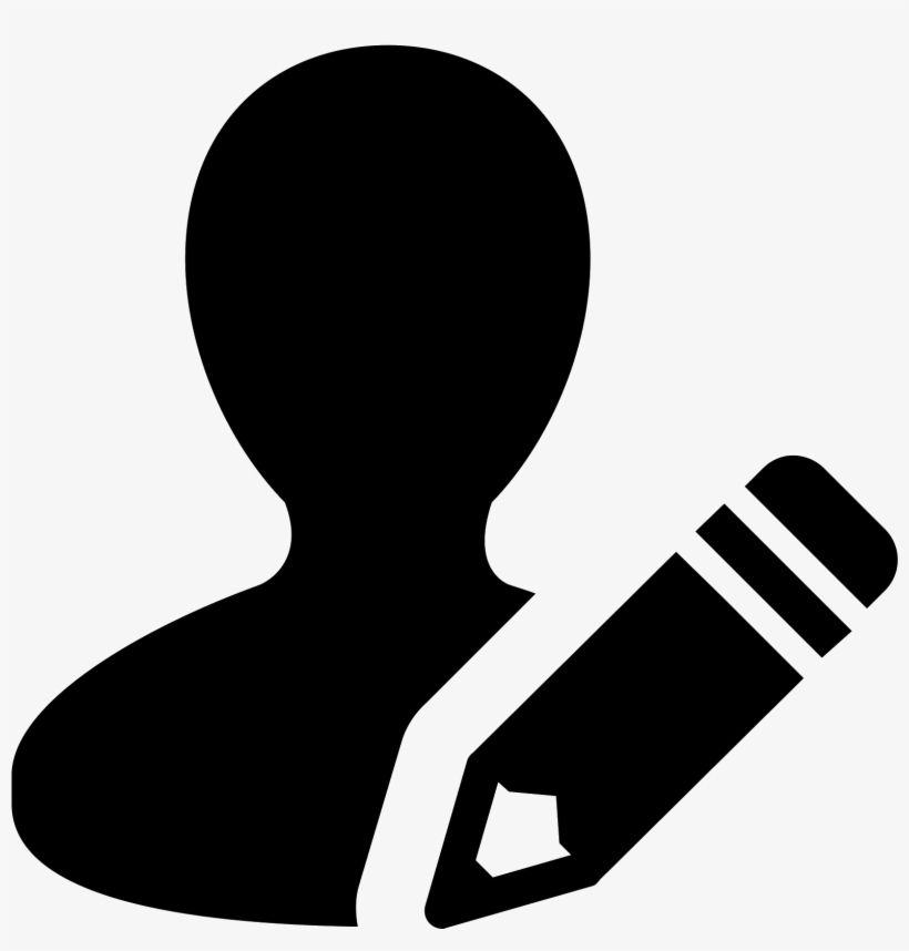 The Icon Is A Human-shape Silhouette That Starts From - User Edit Icon Png, transparent png download