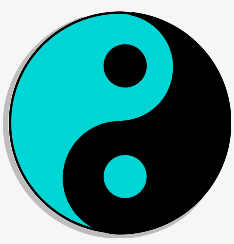 Yin And Yang Computer Icons Line Art Symbol - Yin Yang De Colores, transparent png download