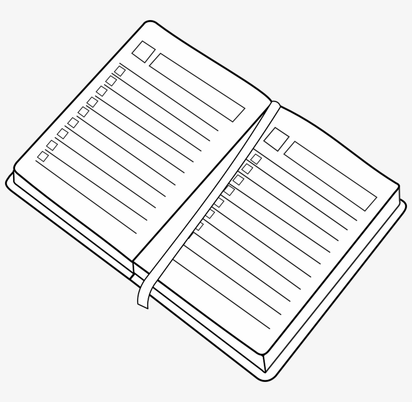Planner Clipart Spiral Notebook - Planner Clipart Transparent, transparent png download