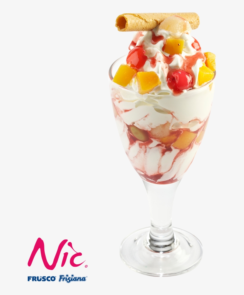 Coupe Mixed Fruit Png-400kb - Fruit Ice Cream Png, transparent png download