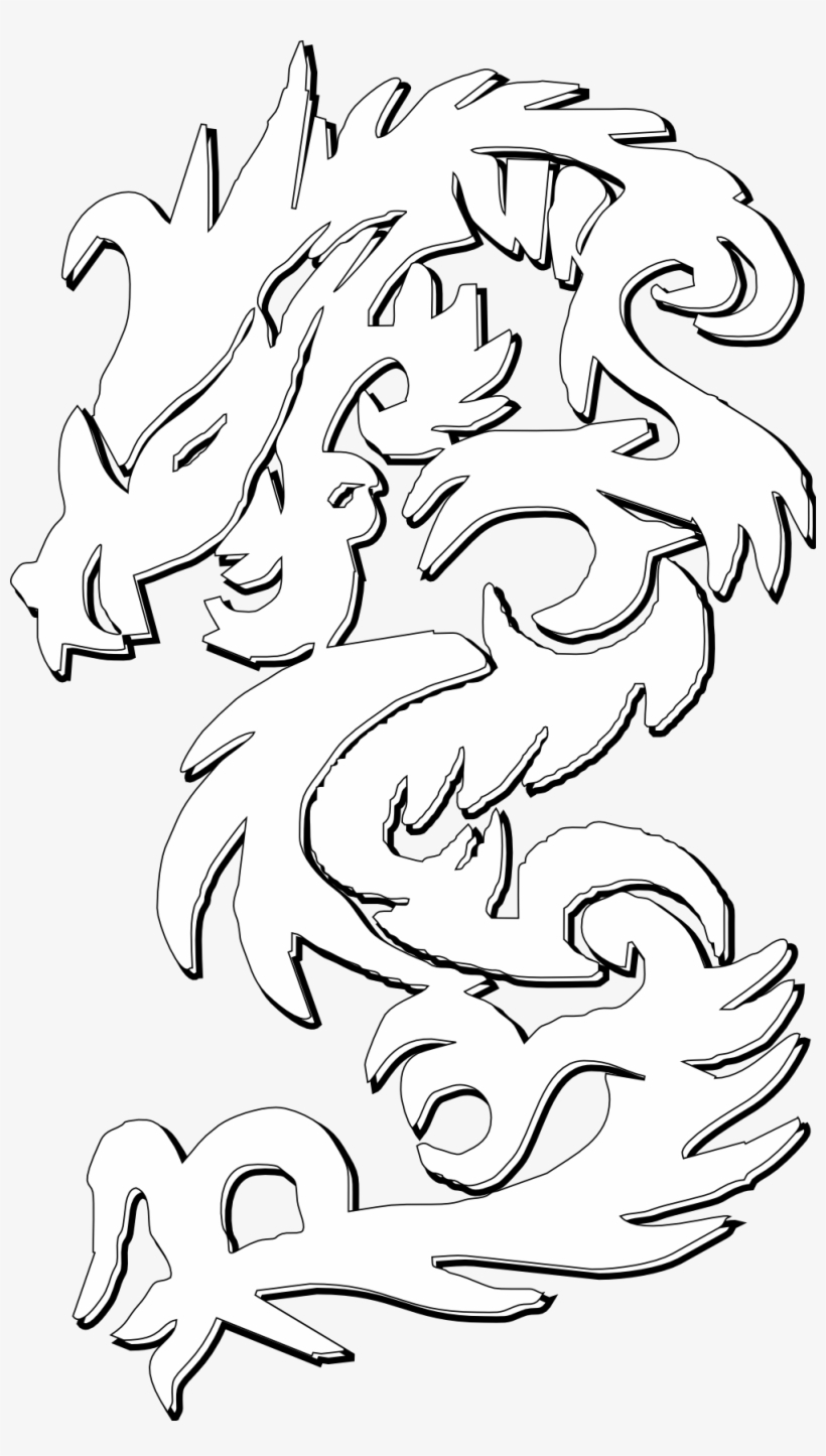 Net Clip Art Gustavorezende Chinese Dragon Black - Enter The Dragon - Cd, transparent png download