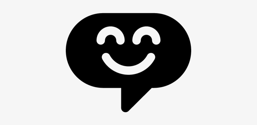 Speech Bubble With Happy Face Vector - Happy Speech Bubble Png, transparent png download