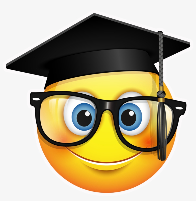 Emoji Graduation Png Emoji Con Gorro De Egresados PNG Image