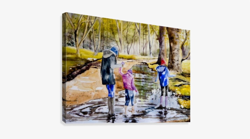 A Big Splash Canvas Print - Art, transparent png download