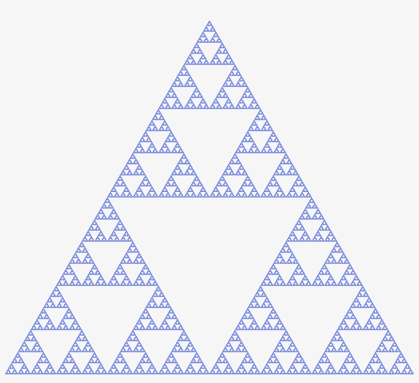 Triforce Sierpinski Triangle Below - Sierpinski Curve, transparent png download
