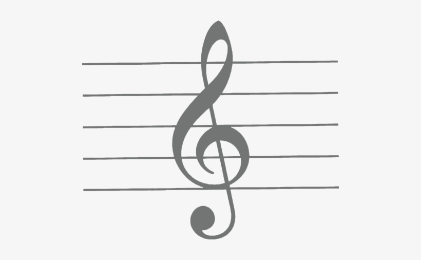 Black Treble Clef - Treble Clef In Music, transparent png download