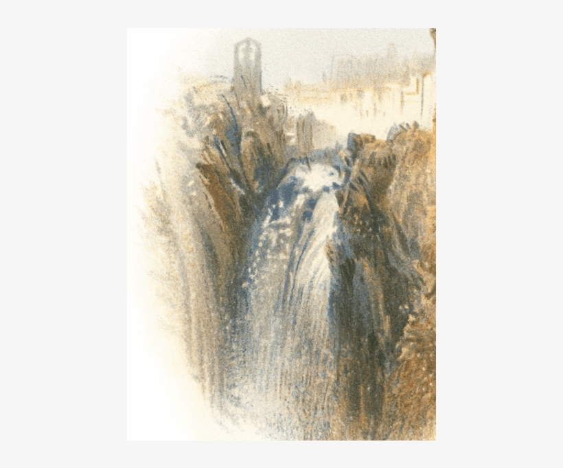 Ruins Drawing Watercolor Vector Black And White Stock - Tivoli, For Rogers's 'italy', transparent png download