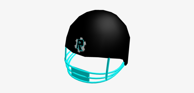 Cyan Football Helmet - Illustration, transparent png download
