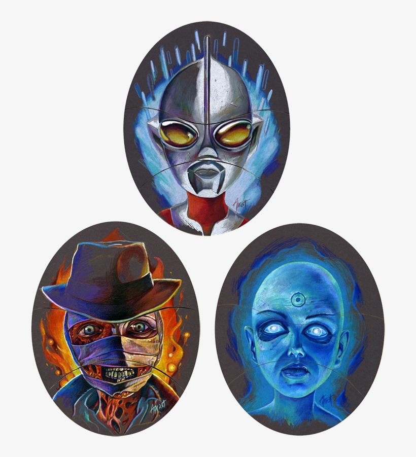 Mighty Men Monster Maker Tryptych Original - Mask, transparent png download