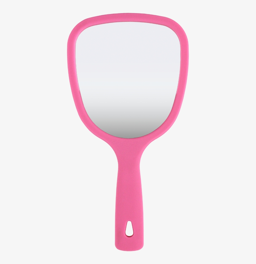 Soft Touch 3 View Hand Held Mirror, 1x,3x,5x - Pink Hand Mirror, transparent png download