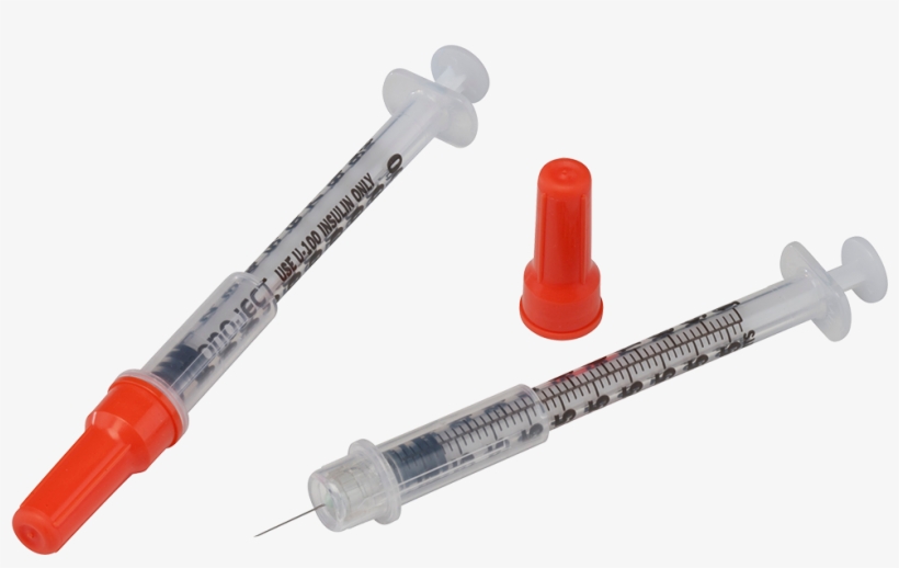 Hypodermic Needle Png - Seringue À Insuline 1 2 Ml, transparent png download