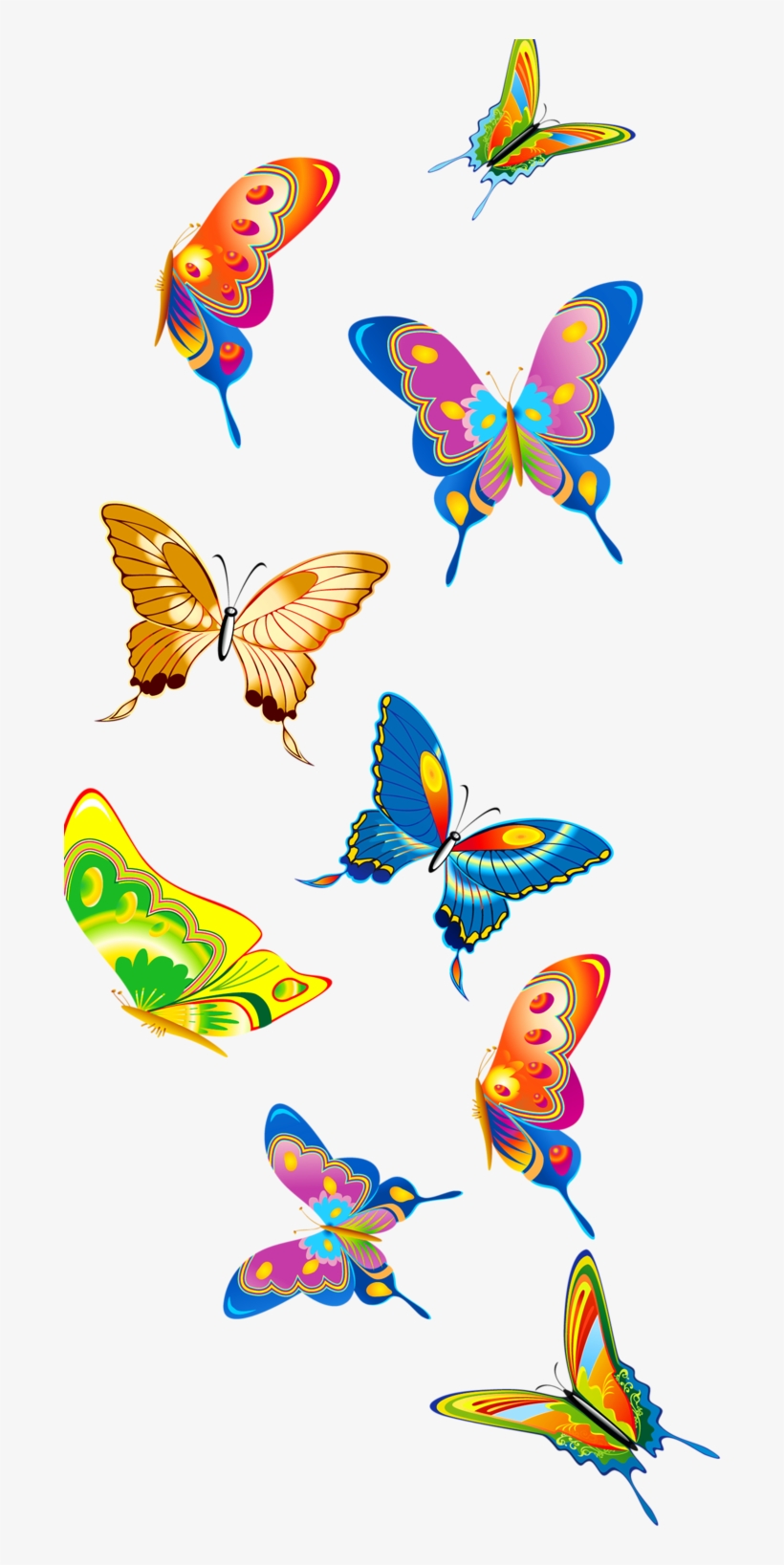 Set Of Butterflies Png - Voiture Rouge Png Centerblog, transparent png download