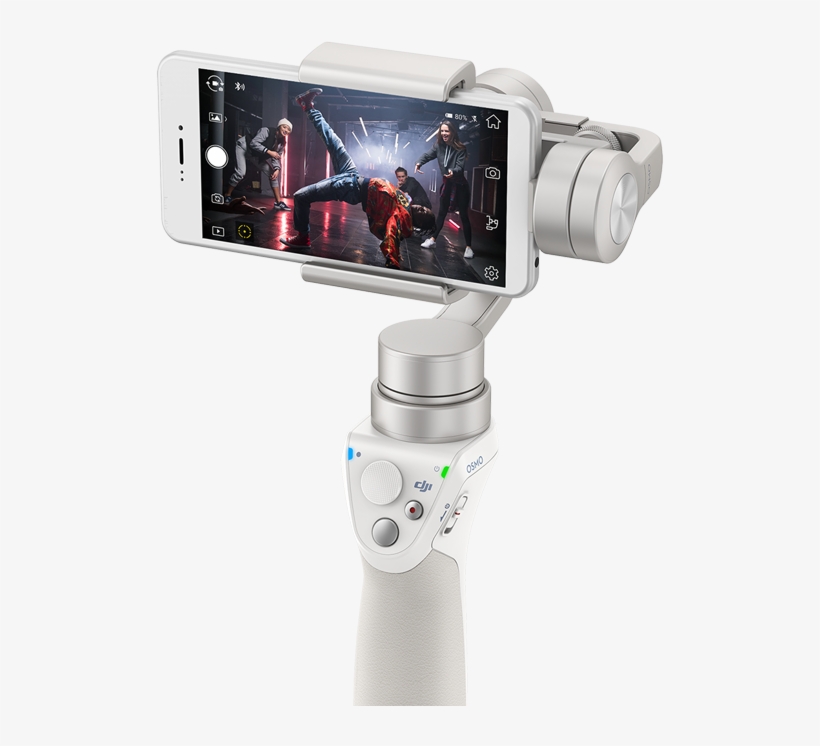 Osmo Mobile - Dji Osmo Mobile Silver - Handheld Stabilized Gimbal, transparent png download