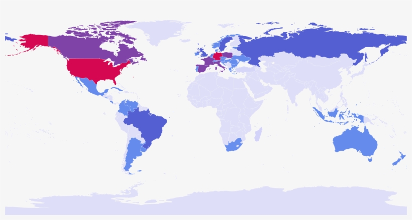 World Map Clip Art - World Map Black White, transparent png download