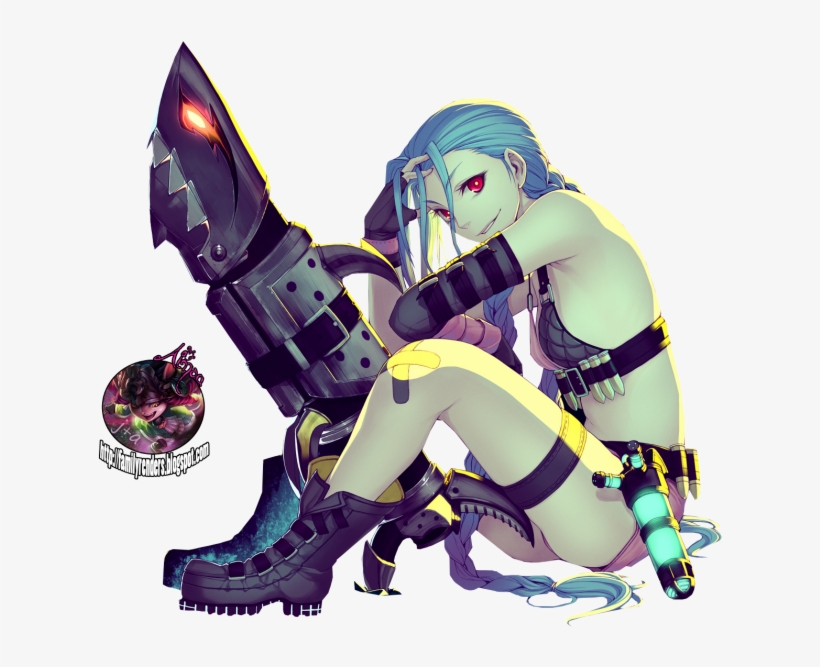 #game #jinx #lol #tyan #kawai #nya #blue #league Of - Frengkenstain New Jinx League Of Legends Z3427 Samsung, transparent png download