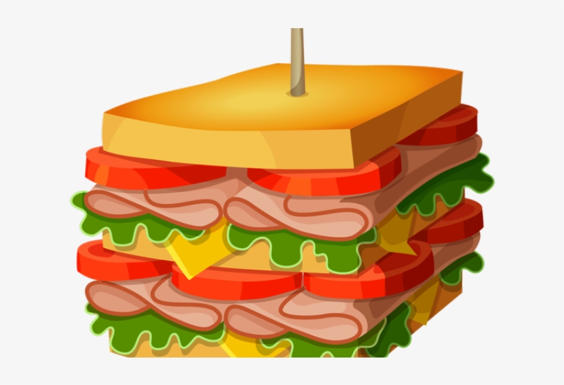 Sandwich Clipart Egg Sandwich - Deli Sandwich Clip Art, transparent png download