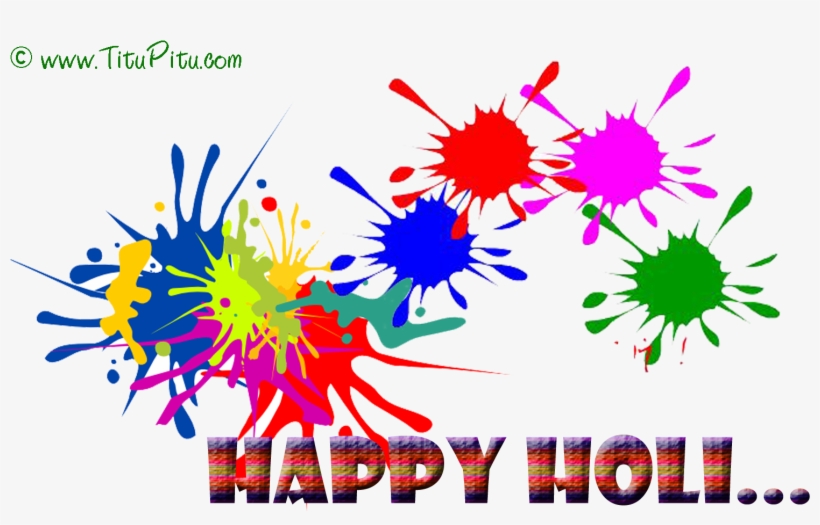 Happy Holi Sms Holi Msg In English Wishes Haryanvi - Clip Art Holi Png, transparent png download