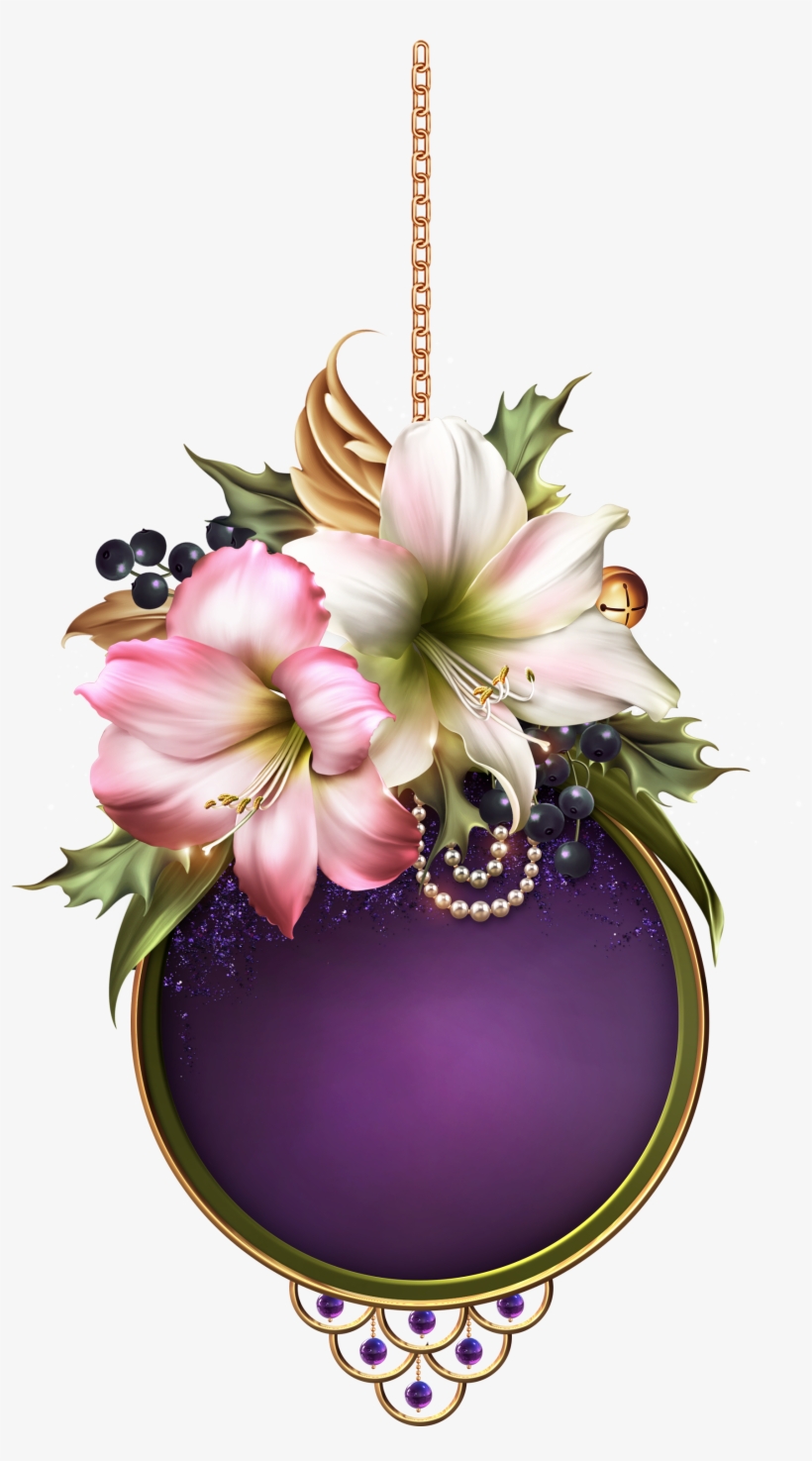 Festive Amarylis Big Shot, Borders And Frames, Festive, - Art, transparent png download