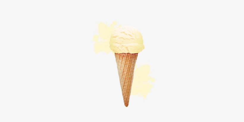 3d Realistic Lemon Ice Cream Cone With Splash, Food, - Ice Cream, transparent png download