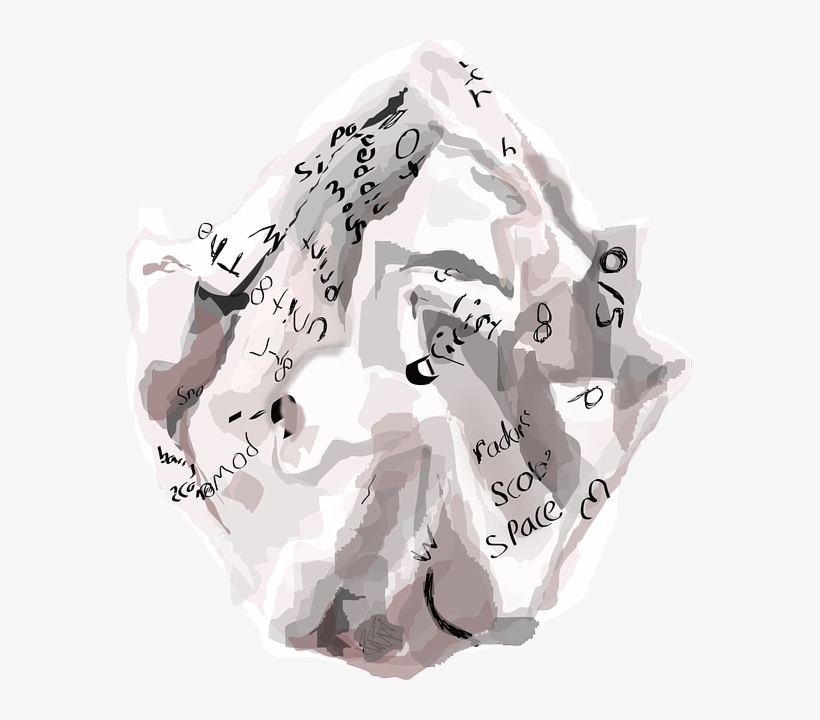 Waste Crumpled, Ball, Paper, Waste - Ball Of Paper, transparent png download