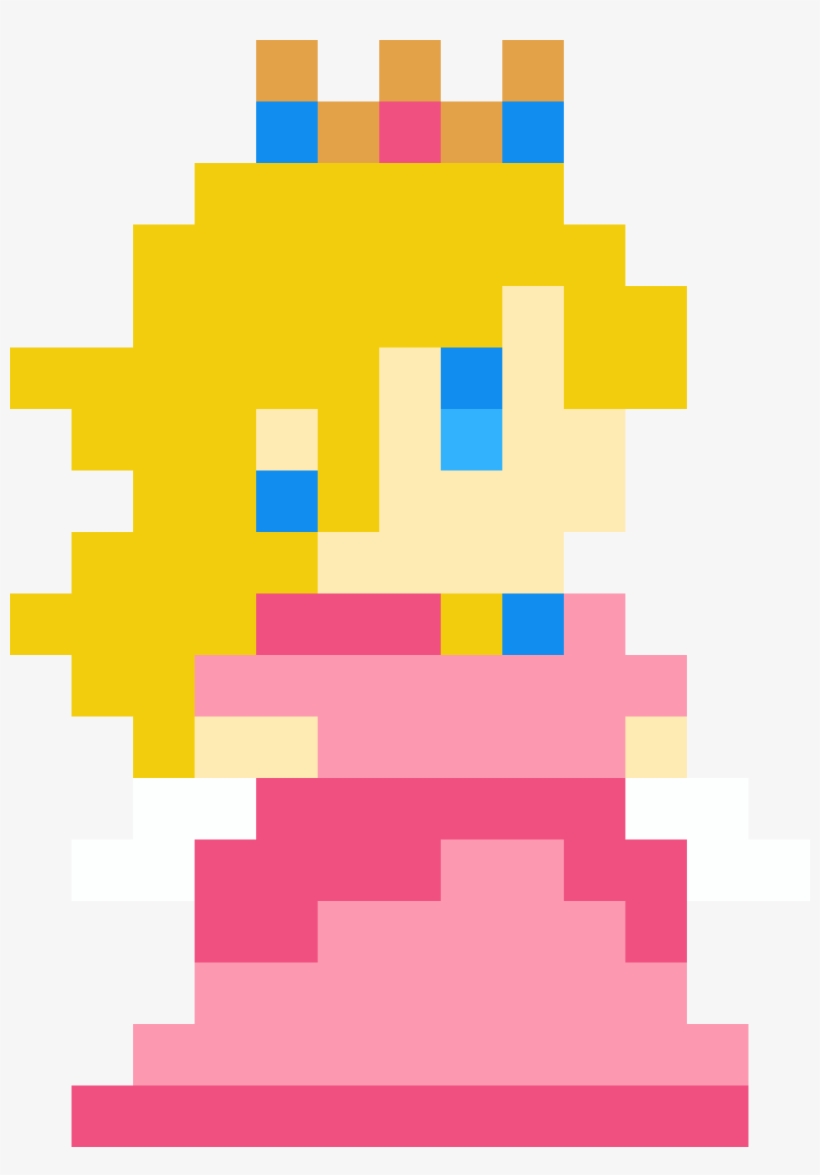 Mystery Mushroom Peach - Super Mario Maker Peach Pixel, transparent png download