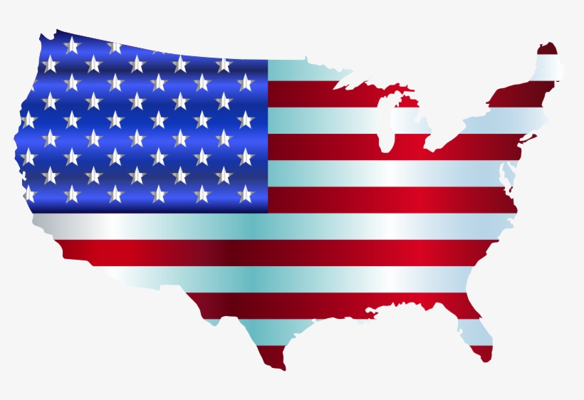 Microsoft Clipart Us Map Clip Art Stock - Bandera Estados Unidos Png, transparent png download