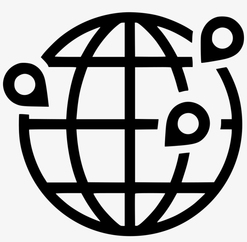 Globe Comments - Globe With Location Icon, transparent png download