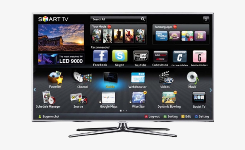 Samsung Smart Tv 2 - Samsung Smart Tv, transparent png download