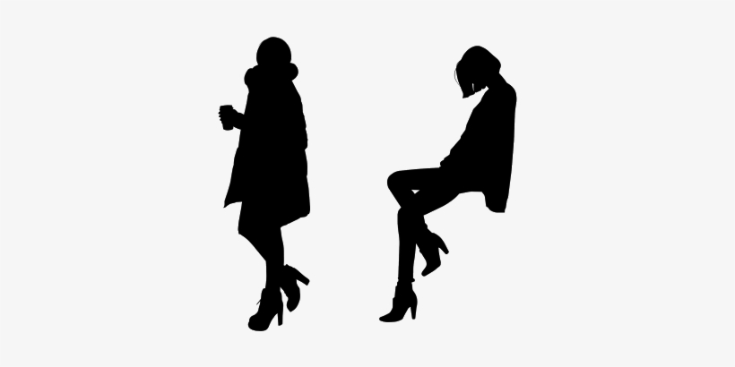 Female Silhouette / 여자 실루엣 - 여자 실루엣 Png, transparent png download
