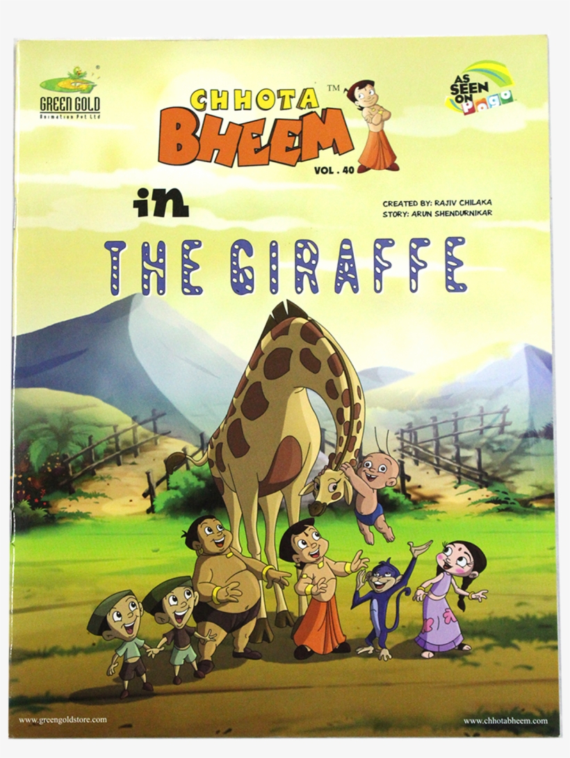Chhota Bheem In The Giraffe - Chota Bheem The Giraffe, transparent png download
