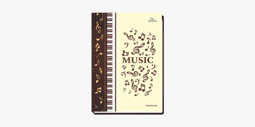 Tajwhite Hindi Single Line Notebook - Music Frame, transparent png download