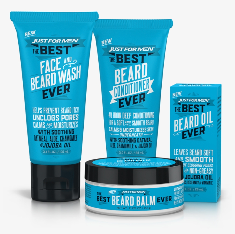Face & Beard Wash • Beard Conditioner • Beard Balm - Just For Men - Our Best Ever Beard Oil 30ml, transparent png download