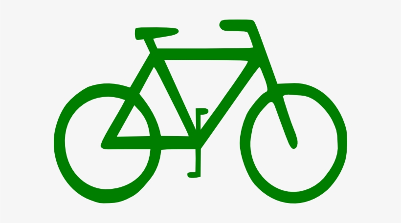 Green Bike Clip Art At Clker - Bike Symbol, transparent png download