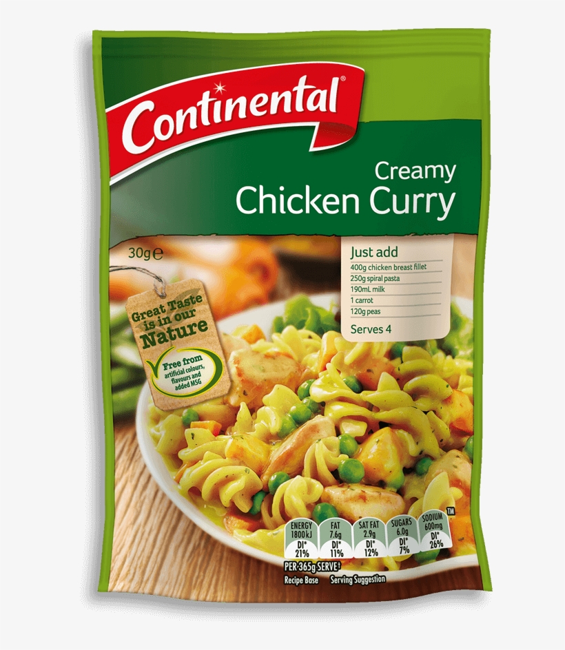 Continental Creamy Chicken Curry, transparent png download