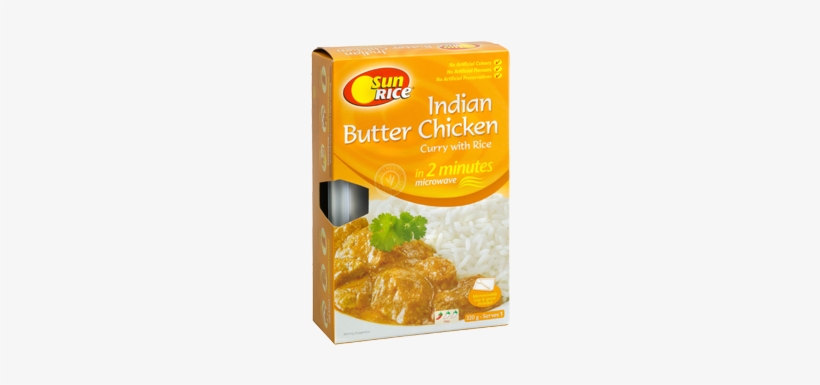 Sunrice Indian Butter Chicken Curry With Rice - Heat And Serve Meals Examples, transparent png download