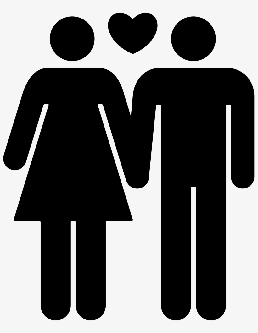 Couple Of Man And Woman In Love Comments - Man And Woman Love Icon, transparent png download