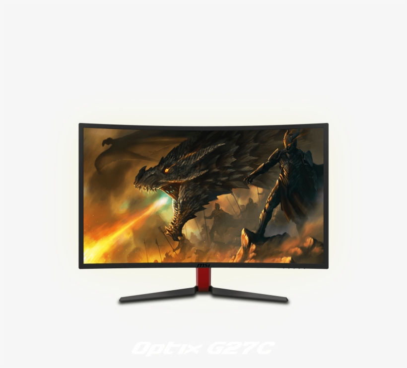 Samsung Curved Panel - Msi Optix G27c, transparent png download