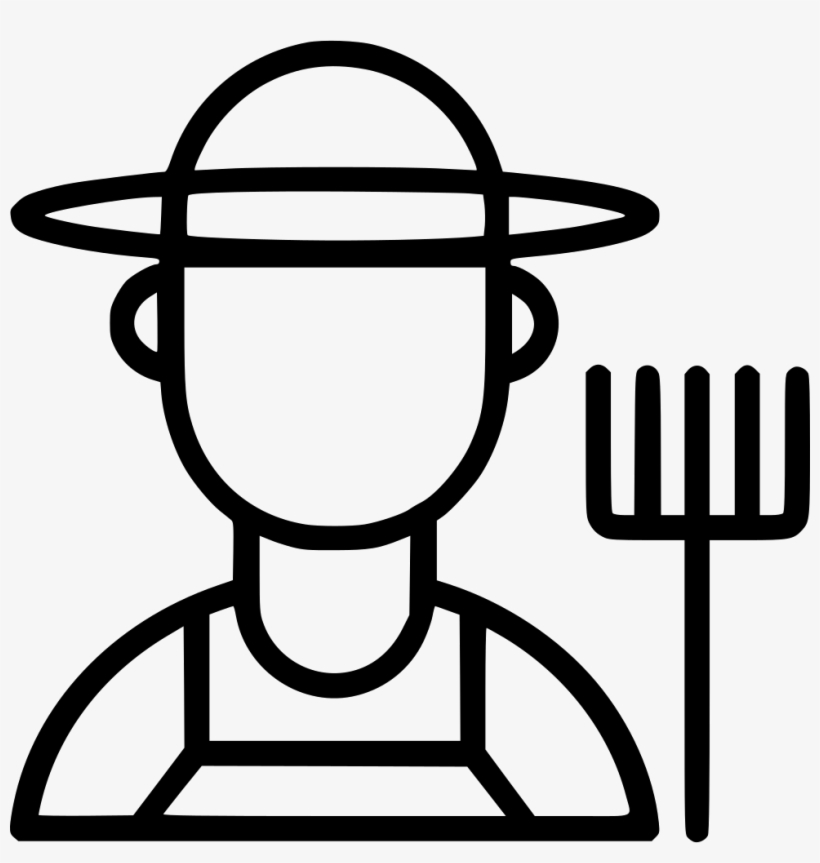 Farmer Hat Farm Avtar Agriculture Grower Human Svg - Png Icon Farmer, transparent png download