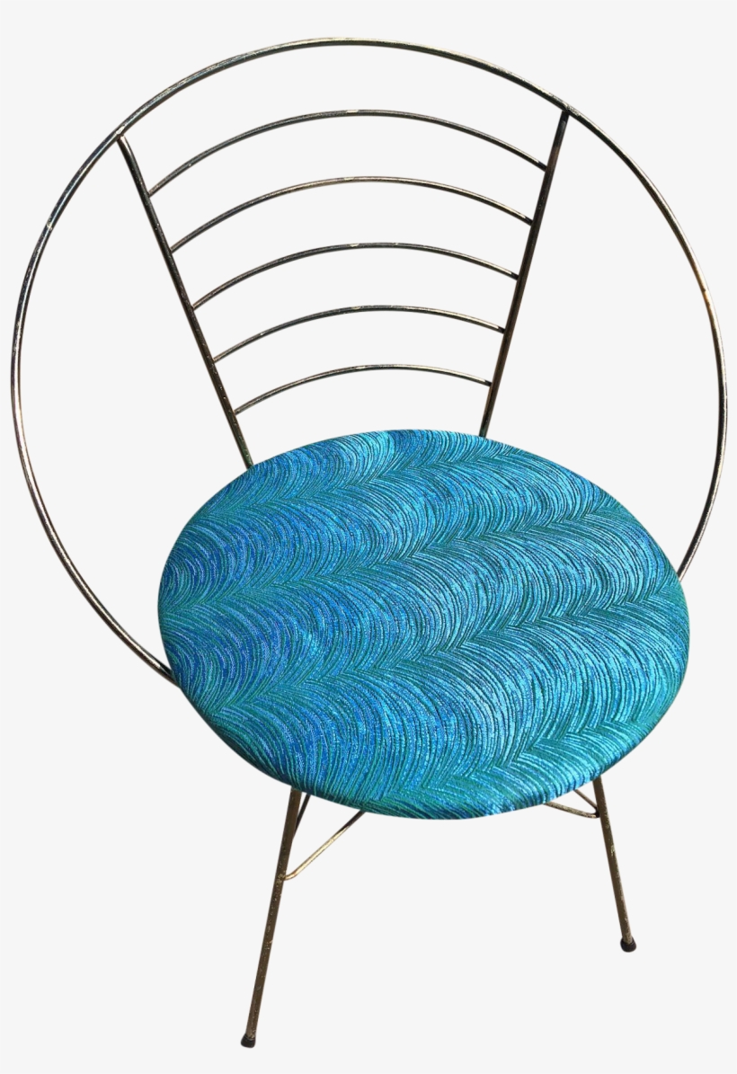 M#century Peacock Print Circular Chair #peacockchair - Chair, transparent png download