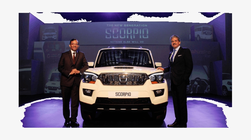 Pawan Goenka & Anand Mahindra At The Launch Of The - Mahindra Scorpio, transparent png download