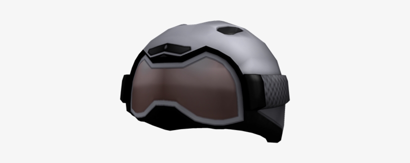 White Helmet With Goggles - Goggles, transparent png download