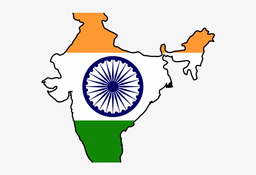 India Clipart Pencil - India Map Flag Png, transparent png download
