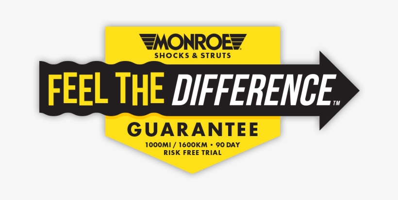 Feel The Difference™ Guarantee - Monroe Shocks And Struts, transparent png download