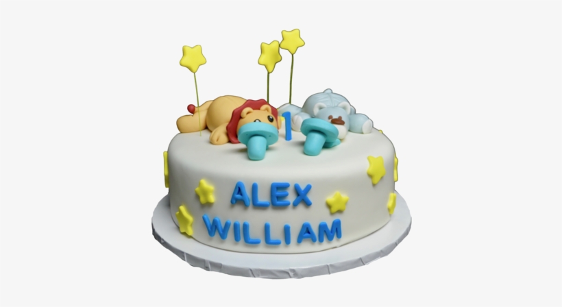 Wubbanub Pacifiers Cake With Yellow Stars For Twin - Sugar Street Boutique, transparent png download