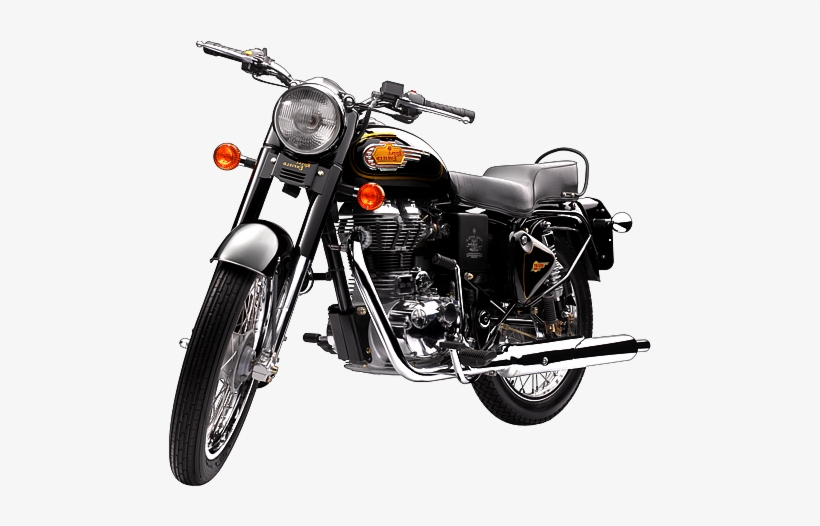 Bike Png - Royal Enfield Black 350, transparent png download