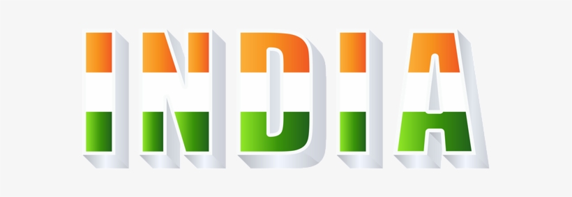 India Png Transparent Clip Art Image - India Text Png Download, transparent png download