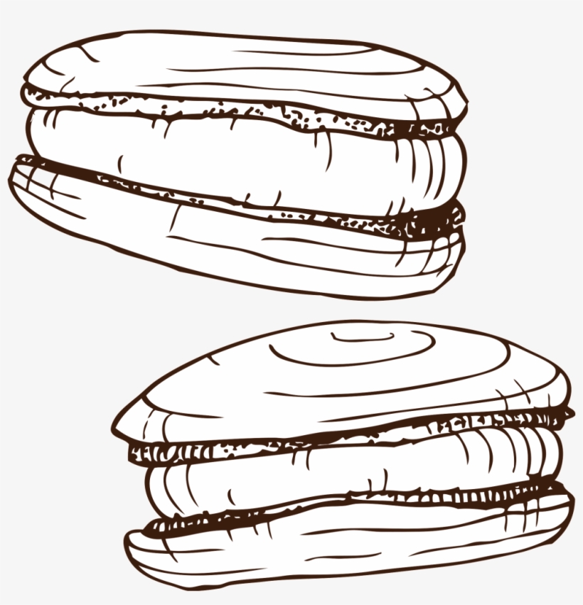 Hand Drawn Burger Transparent - Hamburger, transparent png download